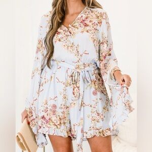 Chic Soul Bell Sleeve Romper